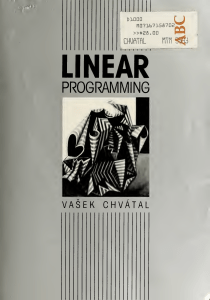 Linear Programming: Theory and Applications
