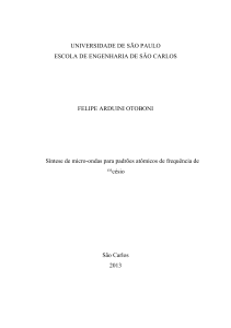 S&iacute;ntese de Micro-ondas para Rel&oacute;gios At&ocirc;micos