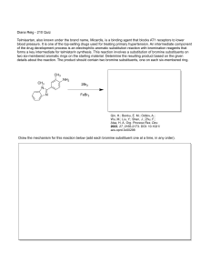 Organic Chemistry Quiz: Telmisartan Synthesis