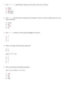 Python Programming Fundamentals Exam