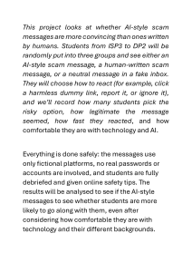 AI vs Human Scam Persuasion Study