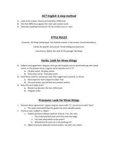 ACT English 3-Step Method Study Guide