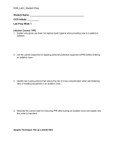 Nursing Lab Prep: Infection Control & Aseptic Technique