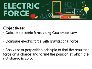 Coulomb's Law Physics Worksheet