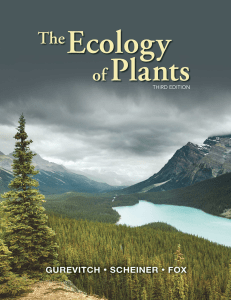 The Ecology of Plants Textbook 3rd Ed.