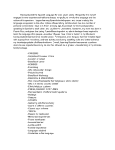 Learning Spanish: A Personal Cultural Journey