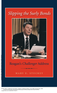 Reagan's Challenger Address: A Rhetorical Analysis