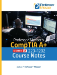 CompTIA A+ 220-1202 Core 2 Course Notes