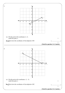 Coordinate Geometry Worksheet