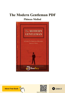 The Modern Gentleman: A Guide to Etiquette