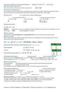 Lernzettel Stochastik: Wahrscheinlichkeit & Statistik
