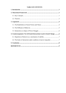 Social Interaction and Social Change: A Sociological Analysis