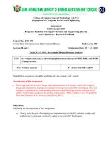 Microprocessor Systems Design Assignment 2025
