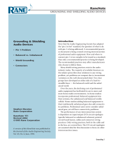 Audio Grounding & Shielding Guide