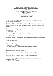 Digital Electronics Assignment