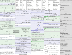 Probability & Statistics Study Notes