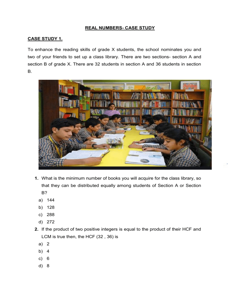 Mathematics Case Studies for Class 10