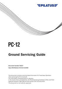 PC-12 Ground Servicing Guide