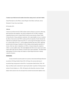 CMNs in Thistle Competition Study