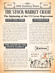 The Stock Market Crash & Great Depression