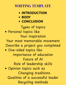 Essay Writing Templates & Examples