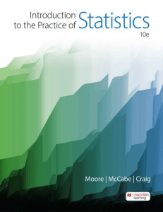Intro to the Practice of Statistics 10th Ed