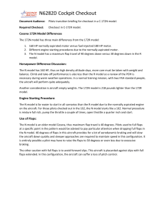 Cessna 172N Cockpit Checkout Guide