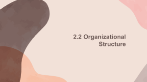 Organizational Structure in Business