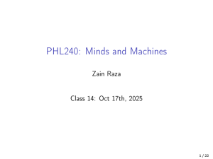 PHL240: Minds and Machines Presentation