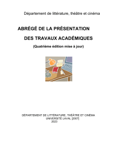 Guide de rdaction acadmique et citations