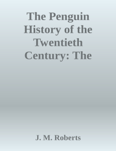 The Penguin History of the Twentieth Century