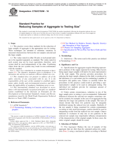 ASTM C702/C702M: Reducing Aggregate Samples
