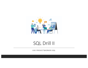 SQL Practice Drills and Exercises