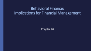 Behavioral Finance PPT