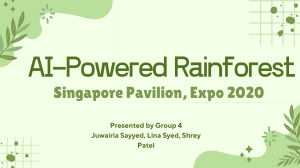 AI-Powered Rainforest Singapore Pavilion Expo 2020