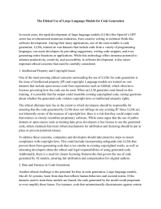 Ethics of AI Code Generation