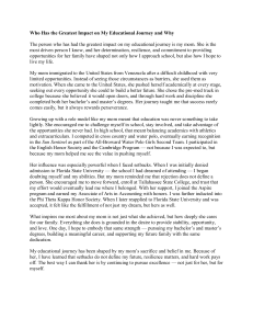 Impact of a Mother on Education