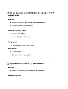 Digital Electronics Counter Types Guide: Ripple, Synchronous, BCD