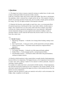 Material Fracture & Impact Test Analysis