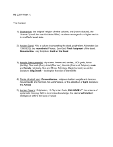 Ancient Religions Course Notes RS 2204