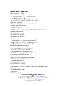 Science 5 Static Electricity Test