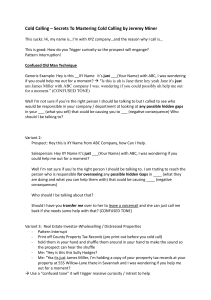 Cold Calling Secrets: Pattern Interrupt Guide