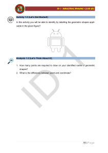 CAD 2D Geometric Shapes Worksheet