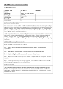 AB1301 Business Law Course Outline AY2025/26