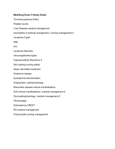 Med/Surg Nursing Exam Study Guide