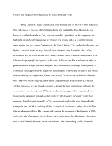 Blood Diamonds & Corporate Responsibility