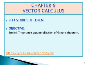 Stokes' Theorem Lecture Notes with Examples