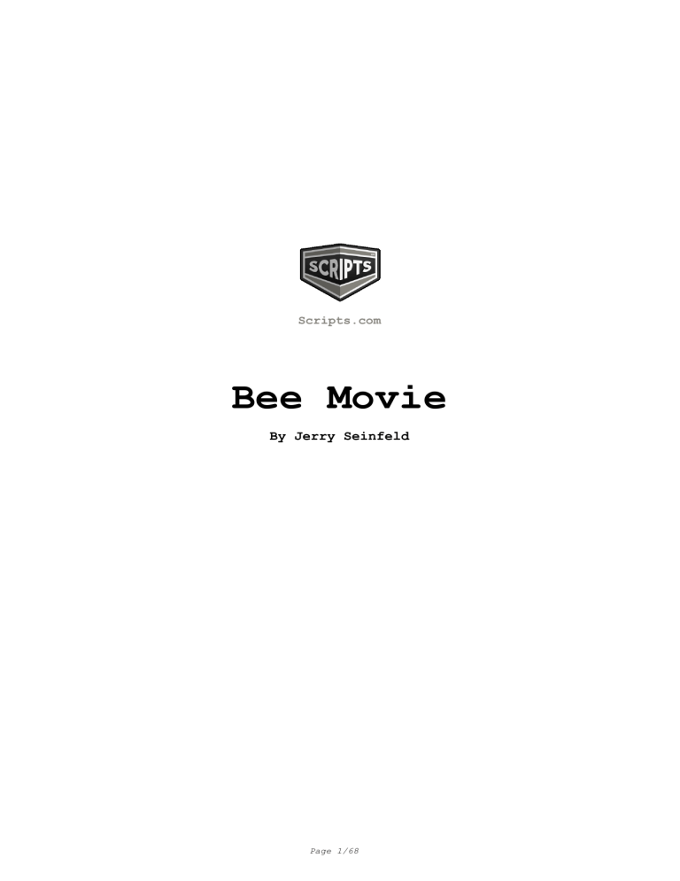 Bee Movie Movie Script in PDF format - Bee-Movie-2007
