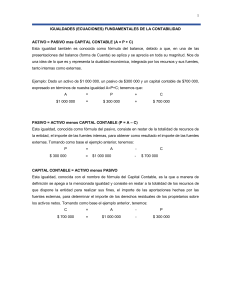 Ecuaciones y Cuentas T Fundamentales de Contabilidad
