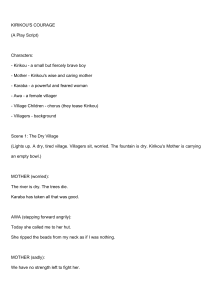 Kirikou's Courage: A Play Script